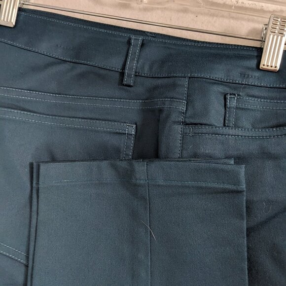 Doncaster Collection Women's Dark Aqua Green Straight Leg Pants Size 10 - Picture 6 of 10